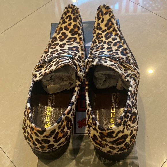 NWB FIESSO BLACK WHITE PONY HAIR SHOES FI6649 - Picture 3 of 8